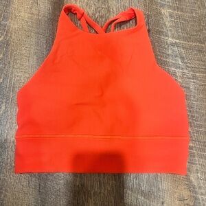 lululemon red/orange sports bra
